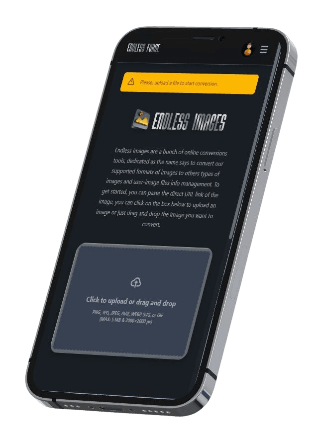 Endless Forge mobile preview